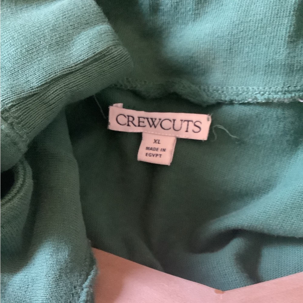 Kids' relaxed-fit half-zip pullover from Crewcuts in classic pine green boys XL - Picture 2 of 9